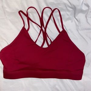 Red Sports Bra Size L